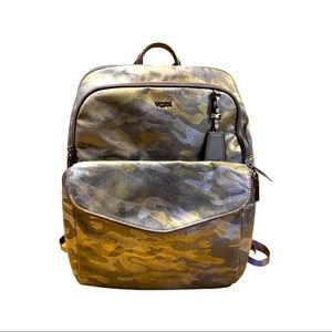 New TUMI Sinclair Harlow Metallic Camouflage Camo Laptop Bag RARE $450 MSRP